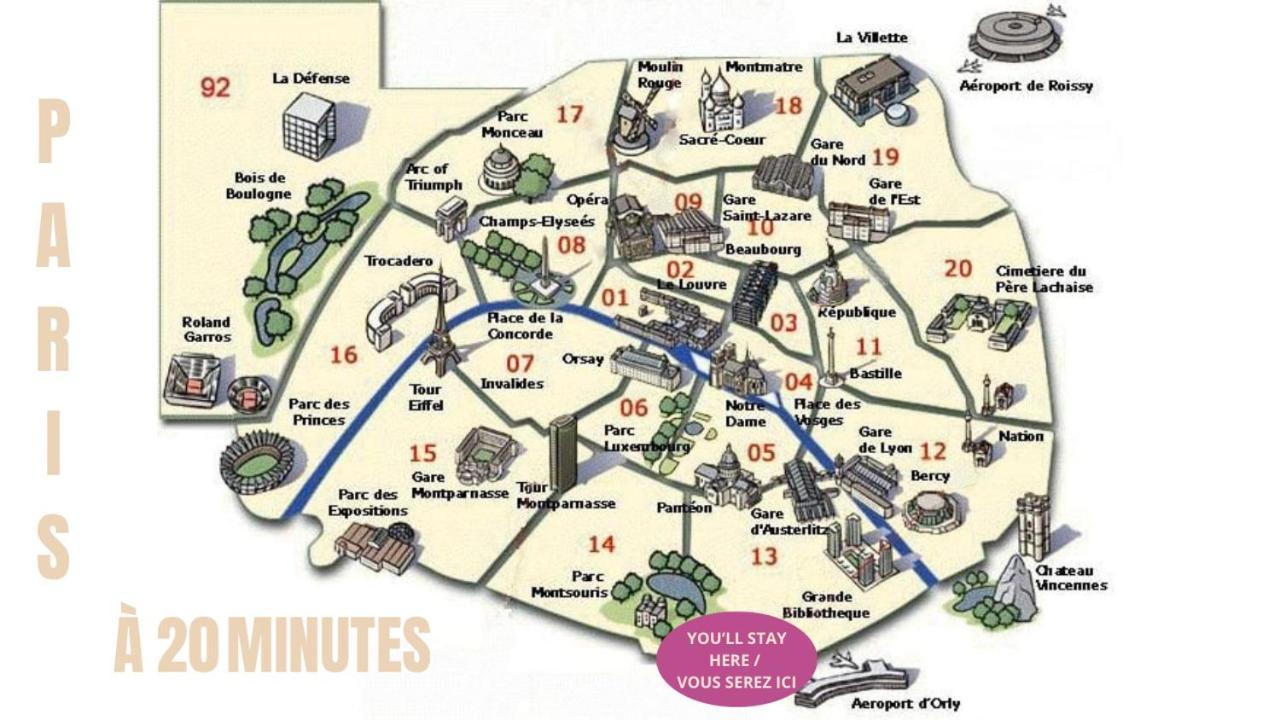 Appartement Cosy Au Calme A 20 Min De Paris Villejuif Extérieur photo